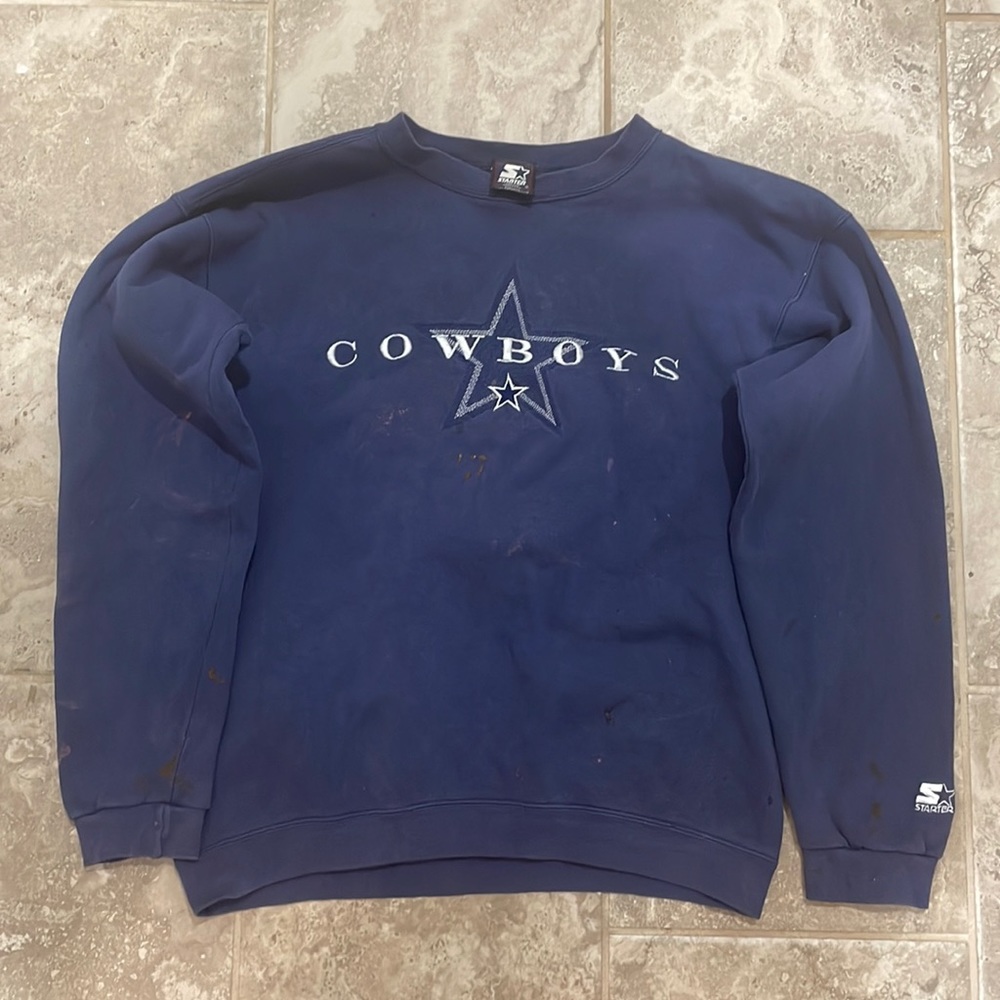 STARTER Blue Cowboys Sweater